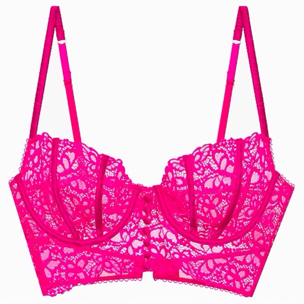 NEW WITH TAGS! For Love And Lemons Butterfly Lace Underwire Bra 36C